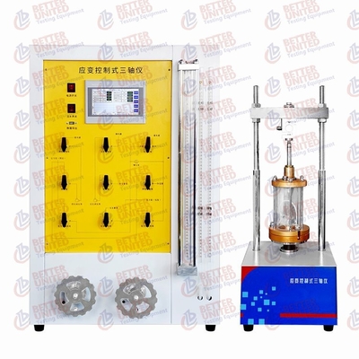 30kN Triaxial Soil Testing Equipment Strain Controlled Type