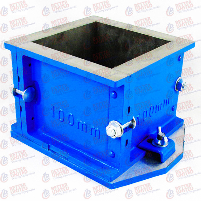 Cast Iron Cube Mould Four Part 100 Mm Concrete Testing Equipment