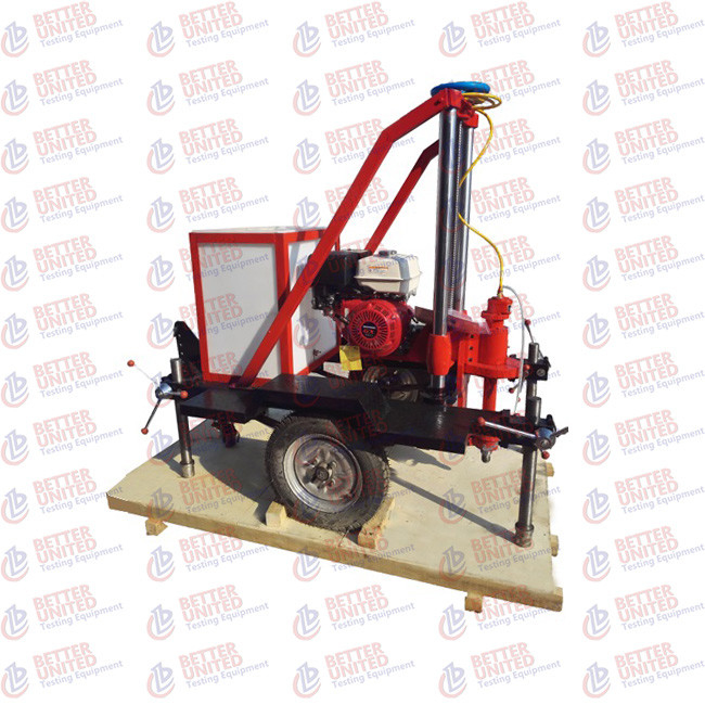Core Drilling Machine Trailer Petrol Engine Concrete Testing Equipment