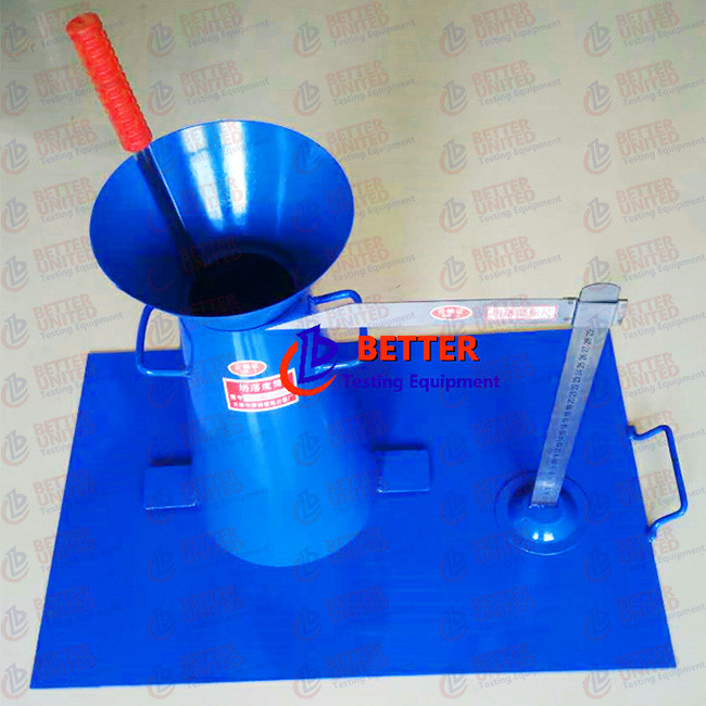 Slump Cone Set Painted Steel Concrete Testing Equipment