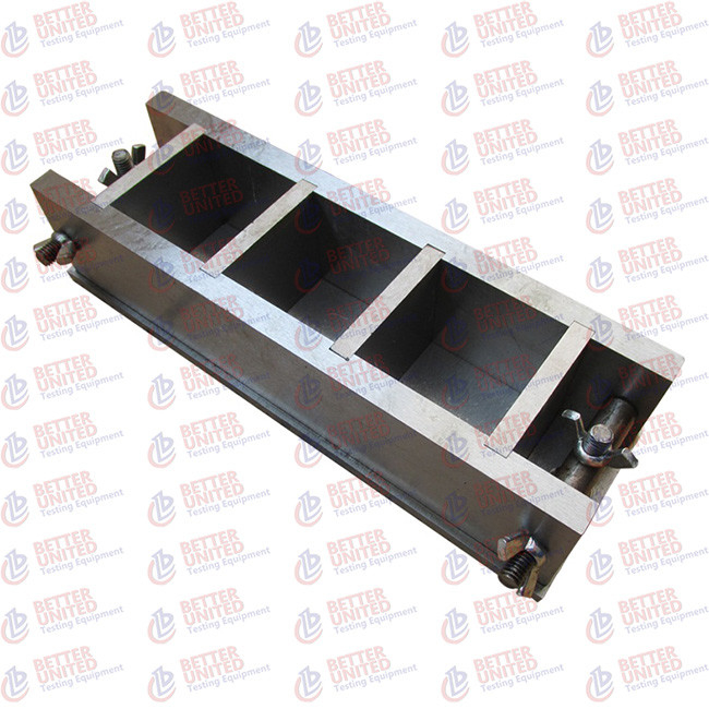 Three Gang Cube Mould 50 Mm Cement Testing Equipment