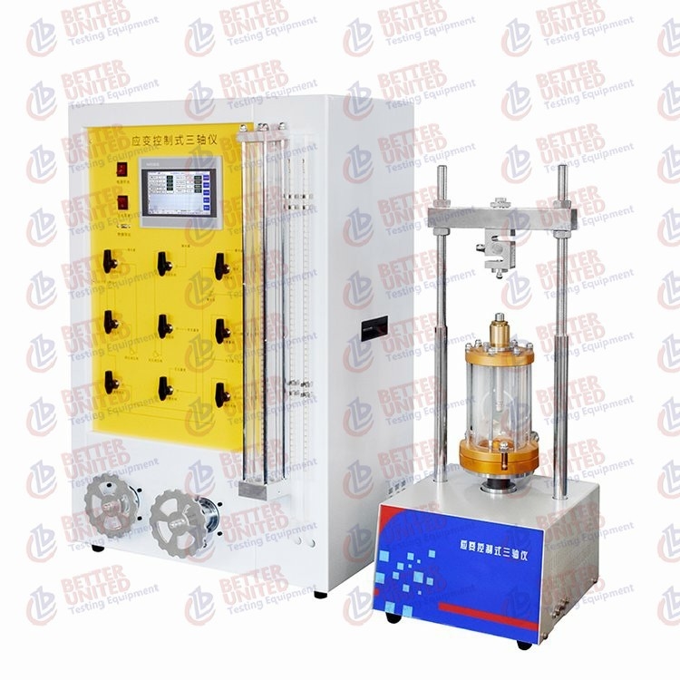 30kN Triaxial Soil Testing Equipment Strain Controlled Type